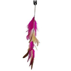 12 Pack Feather Hair Clips Boho Hot Pink Hair Extensions Party Favors Gi…